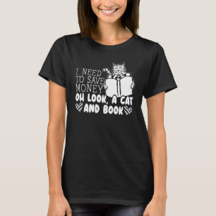 Books And Cats Animal  Bookworm T-Shirt