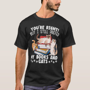 Books And Cats Love Cat Animal Bookish T-Shirt
