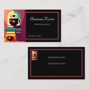 Books And Coffee Business Card
