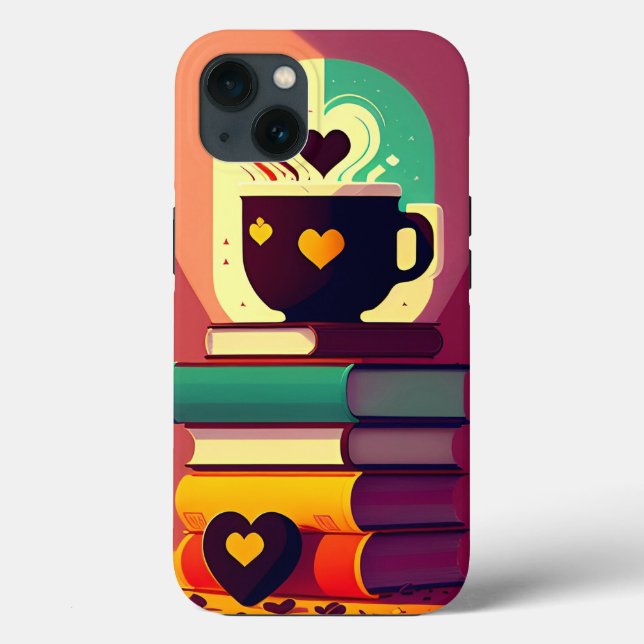 Books And Coffee Case-Mate iPhone Case (Back)