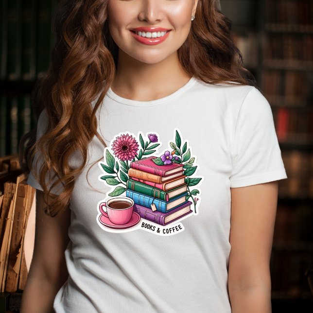 Books and Coffee Tshirt (Creator Uploaded)
