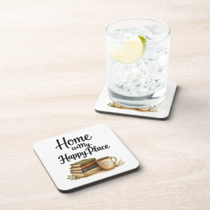 Books and Coffee - Vintage Book Coaster