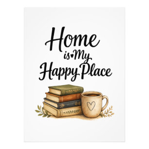 Books and Coffee - Vintage Book Photo Print