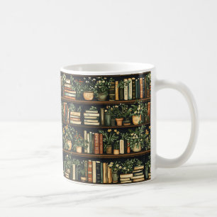 Books and Flowers Coffee Mug