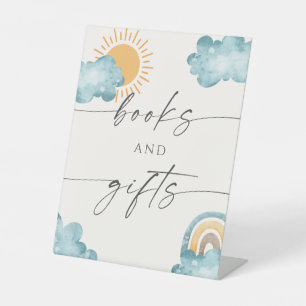 Books And Gifts Baby Shower Sunshine  Pedestal Sign