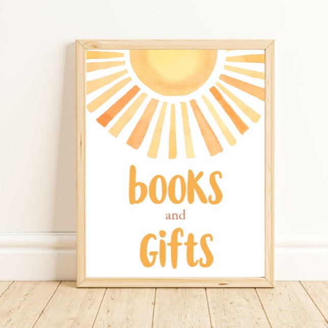 Books and gifts boho bright colourful sunshine poster (Creator Uploaded)