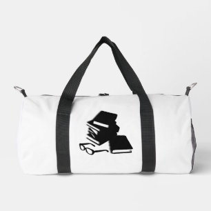 Books and Glasses Duffle Bag