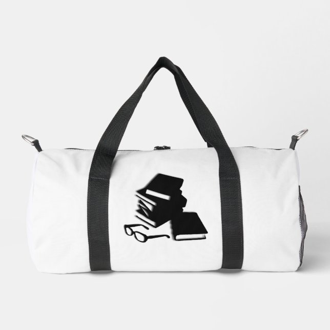 Books and Glasses Duffle Bag (Front)