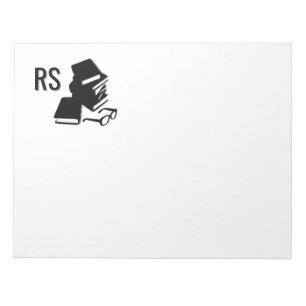Books and Glasses Notepad