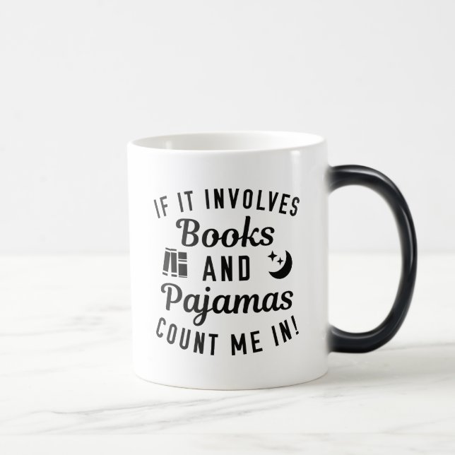 Books And Pyjamas Magic Mug (Right)