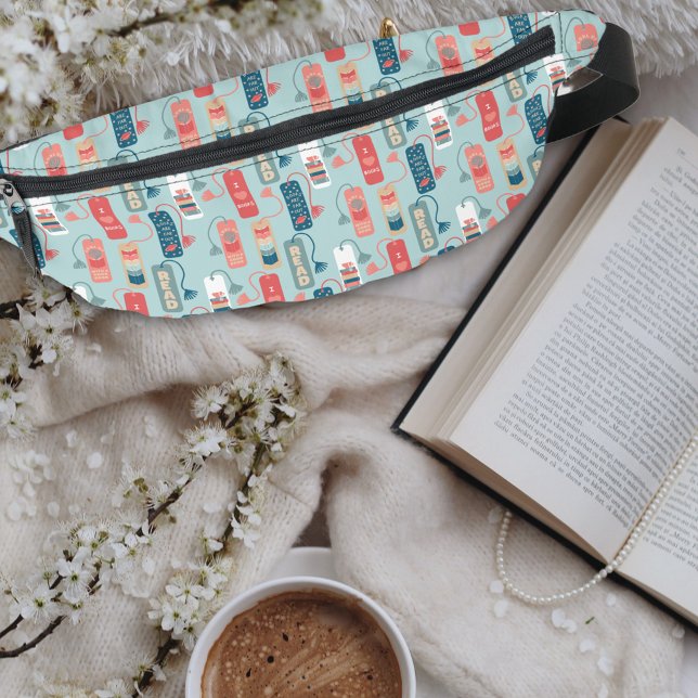 Books and Reading Themed Bookmarks Patterned Bum Bags (Creator Uploaded)