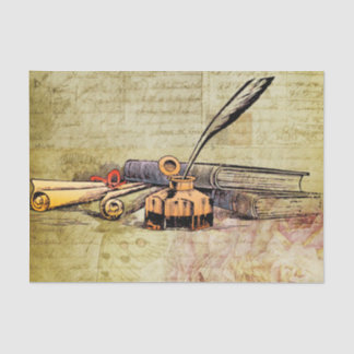 Books and Writing Tissue Gift Paper