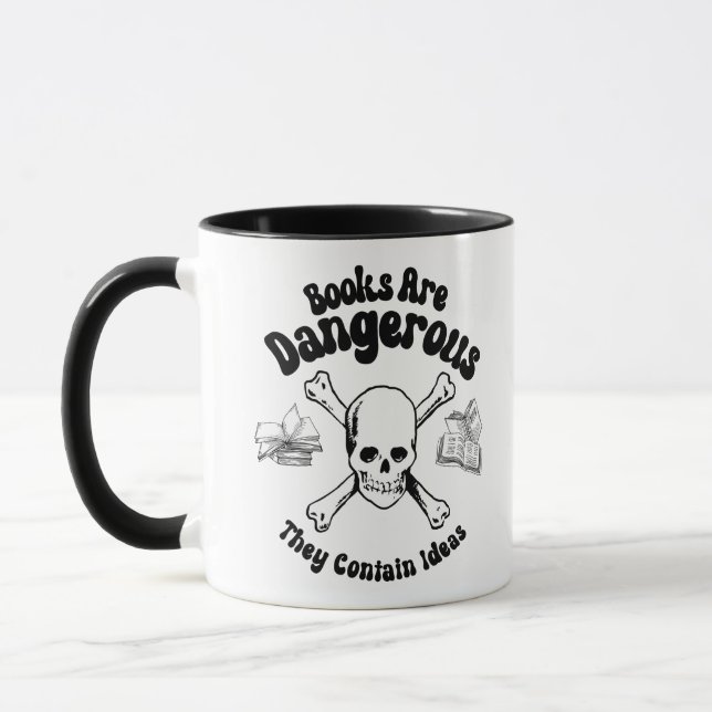 Books are Dangerous Mug (Left)