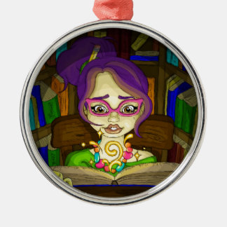 Books are magic metal tree decoration