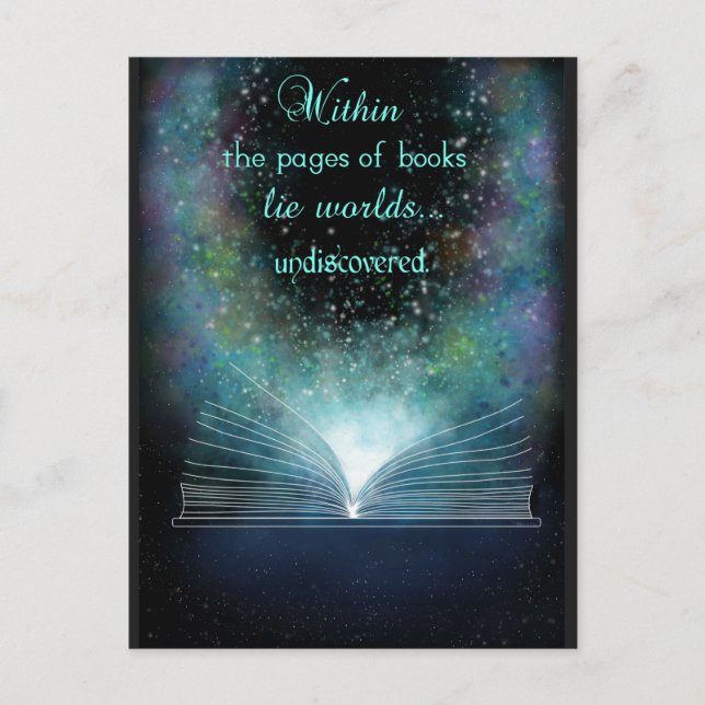 Books Are Magic Postcard (Front)