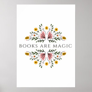 Books are Magic Sticker Poster
