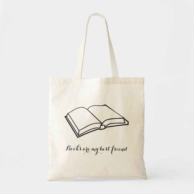 Books are my best friend tote bag (Front)