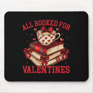 Books Are My Love Language Valentine Book Lover Bo Mouse Mat