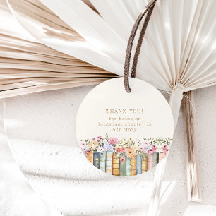 Books Baby Shower Favour Tags