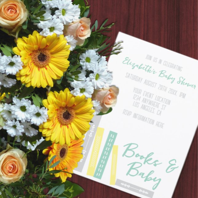 Books Baby Shower Invitation (Creator Uploaded)