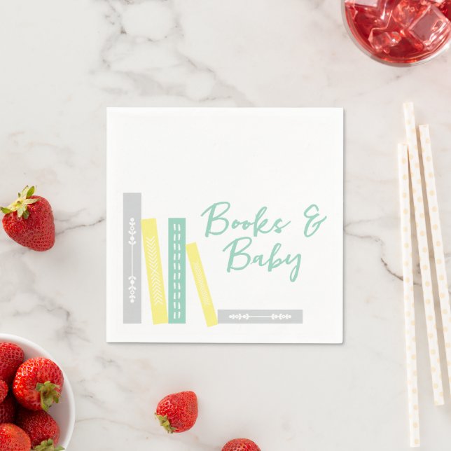 Books Baby Shower Napkin (Insitu)