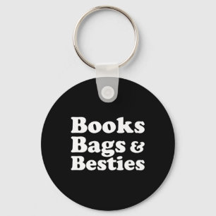Books Bags & Besties Outfit Back To School Fun Key Ring