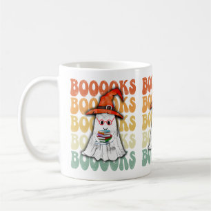 Books Boo Halloween Coffee Mug