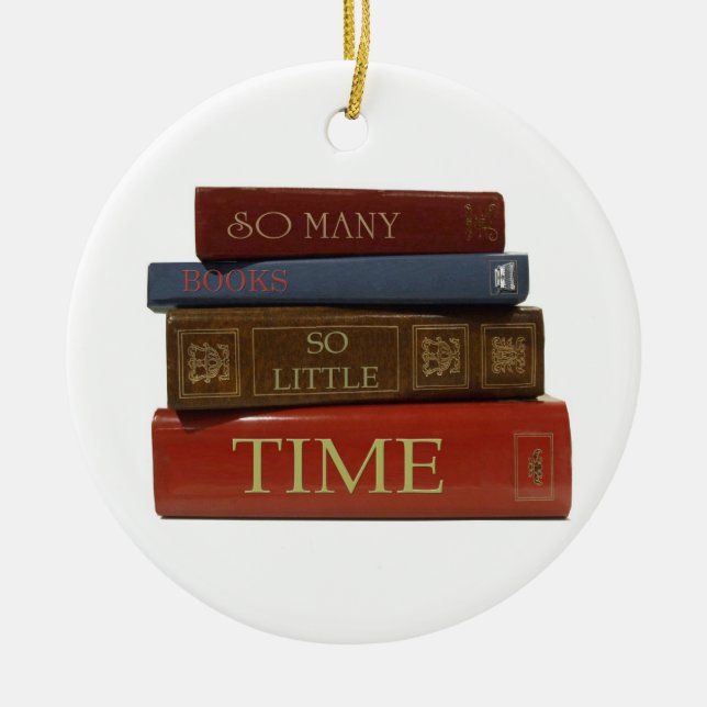 Books Book Writer Author Novelist  Reader Ornament (Front)