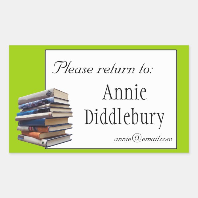 Books Bookplate or Ownership Sticker (Front)