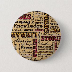 Books Books Books! 6 Cm Round Badge