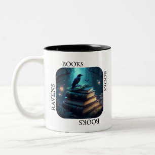 Books Books Books Two-Tone Coffee Mug