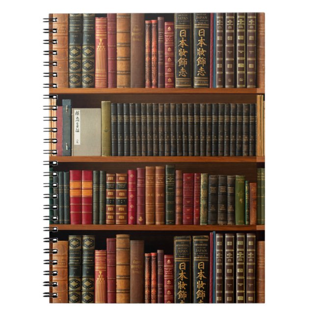 Books,bookshelf,book lover   notebook (Front)