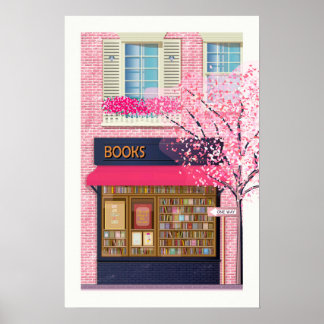 Books, Bookstore, Gift for Book Lovers Poster
