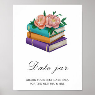 Books bridal shower - date night ideas poster