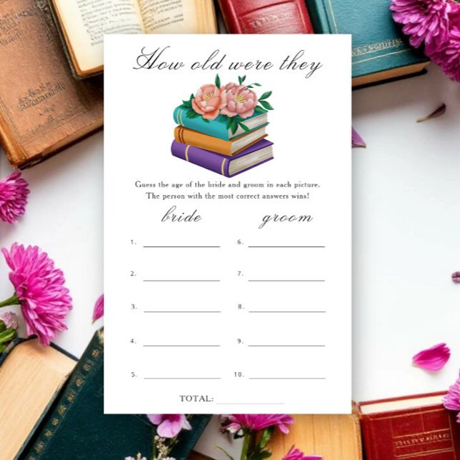 Books Bridal shower How old were they game (Creator Uploaded)