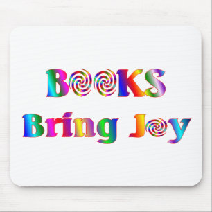 Books Bring Joy Mouse Mat