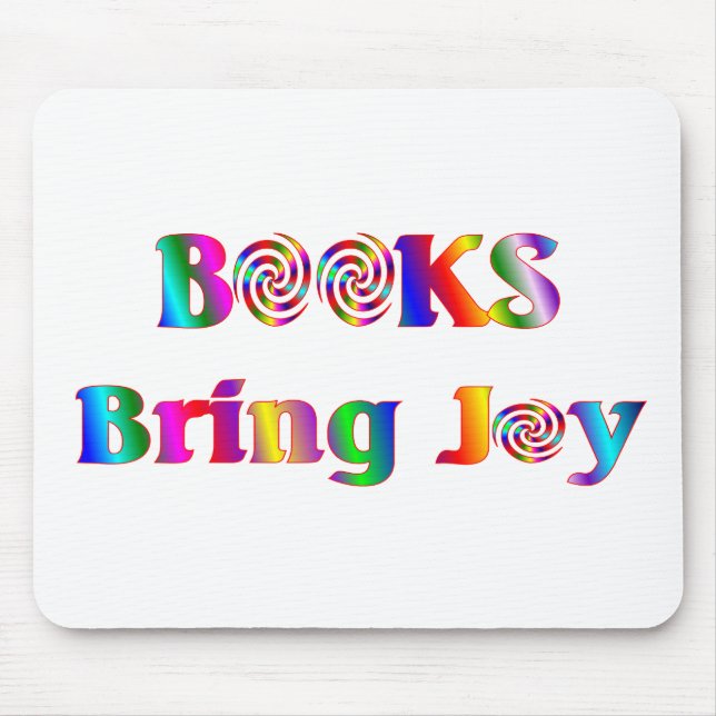 Books Bring Joy Mouse Mat (Front)