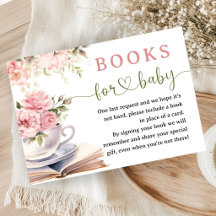 Books & Brunch Baby Shower Girl Tea Floral Pink