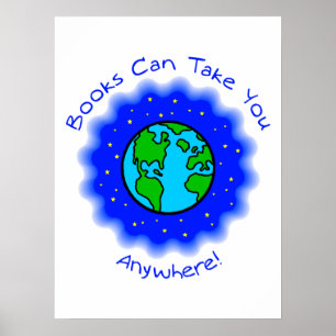 Books Can Take You Posters -4 sizes,5 paper types
