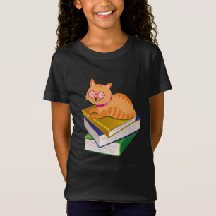 Books - Cat and Books Book Lover Gift T-Shirt
