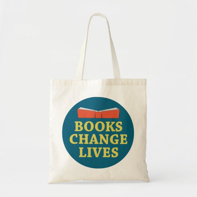 Books Change Lives Tote Bag (Front)