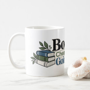 Books: Cheaper Than Going Out Funny Bookish Coffee Mug
