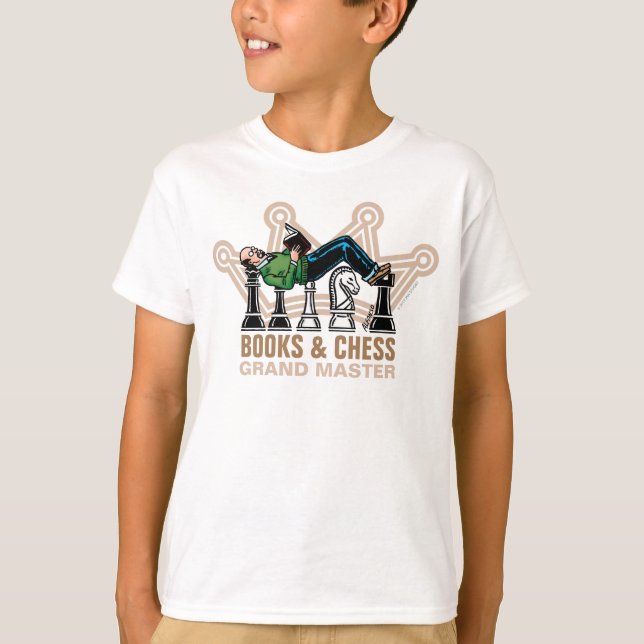 Books & Chess Grand Master T-Shirt (Front)