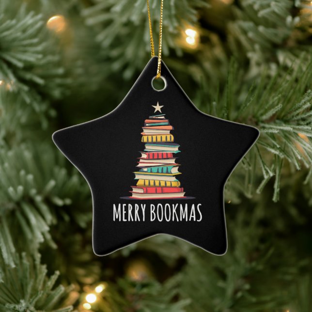 Books Christmas Tree Merry Bookmas Ceramic Tree Decoration (Tree)