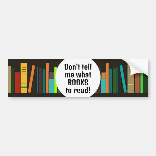 Books Design Bumper Sticker (Front)