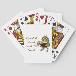 Books Feed The Soul Wise Owl Playing Cards