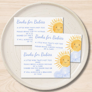 Books For Babies Here Comes The Sons Baby Shower Enclosure Card