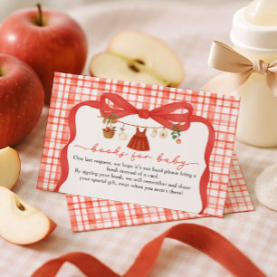 Books for Baby Apple of Our Eye Baby Shower Enclosure Card