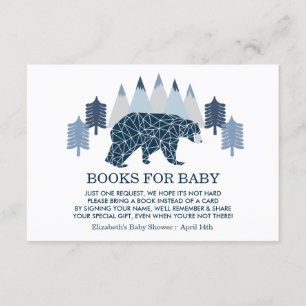 Books for Baby Baby Boy Bear Insert Card