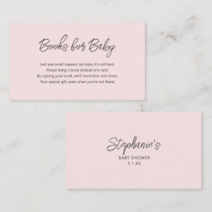 Books for Baby - Baby Shower book request Enclosure Card